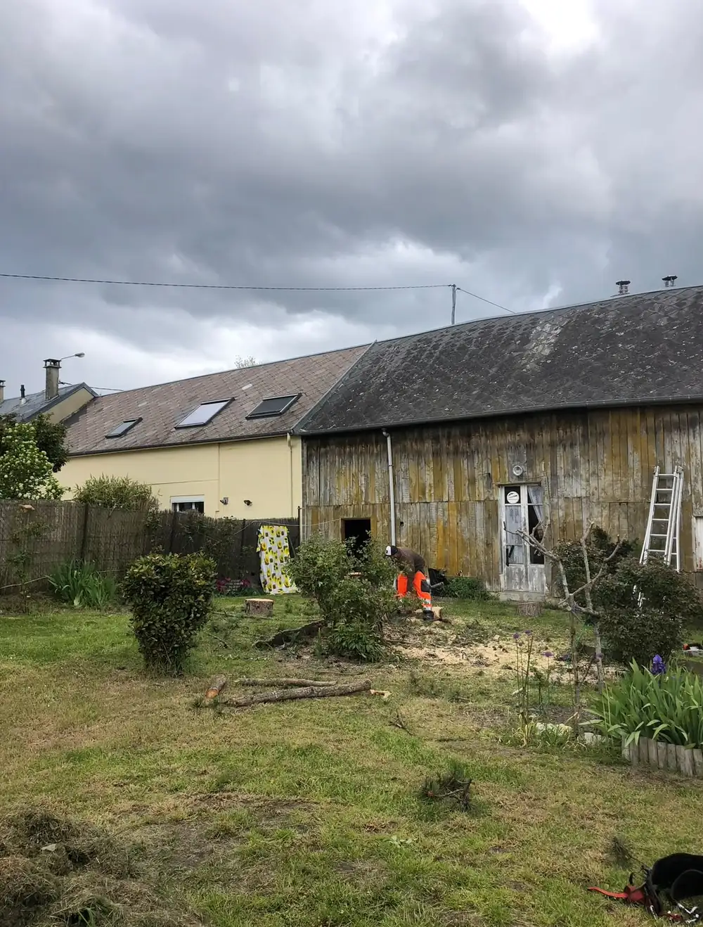 Terrain dégagé en fin de chantier